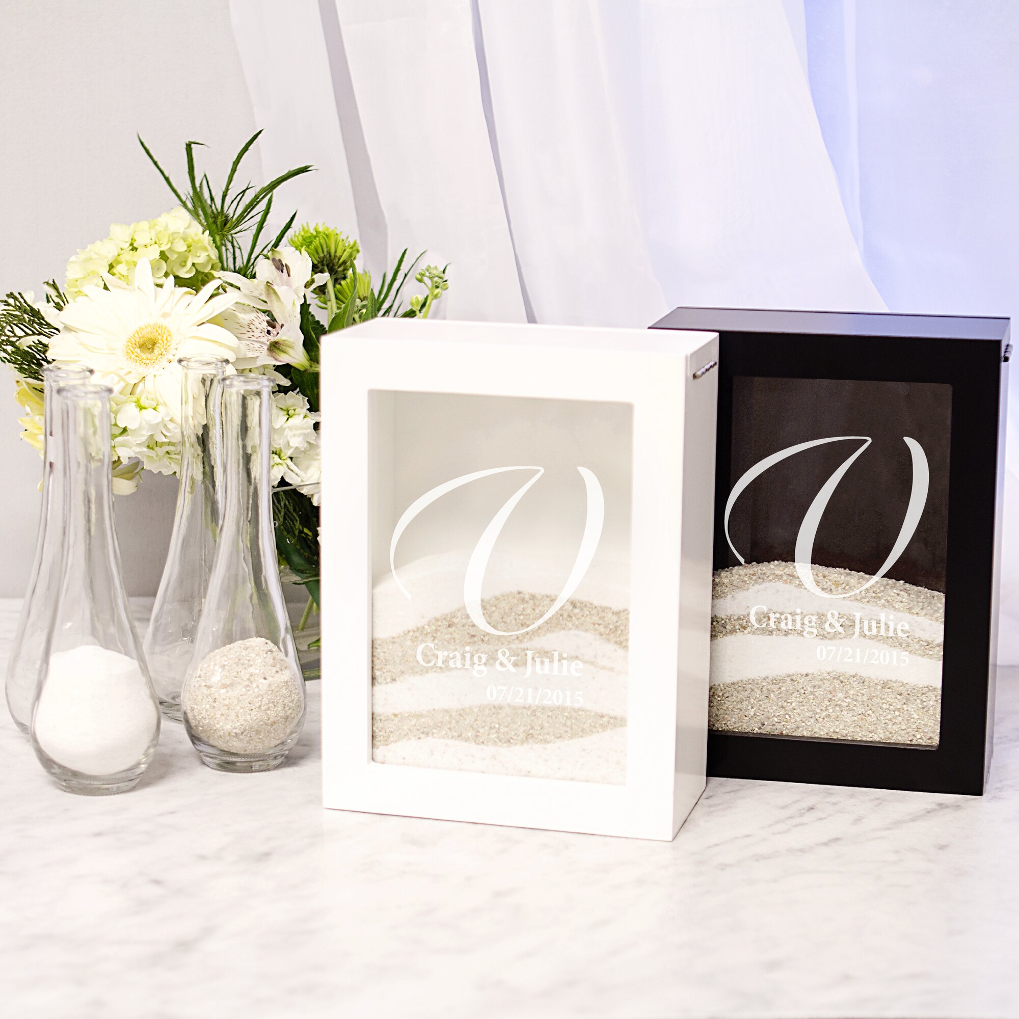 Cathys Concepts Wedding Unity Sand Ceremony Shadow Box Set And Reviews Wayfair